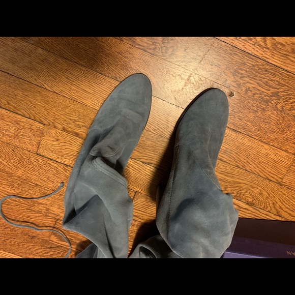 Stuart Weitzman Hiline blue over-the-knee boots - Picture 3 of 6